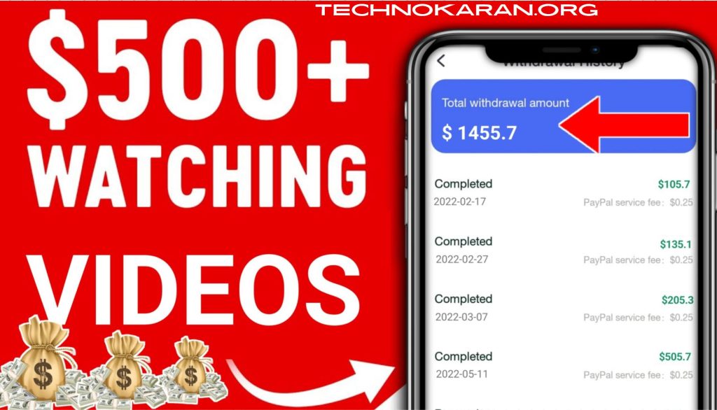 Earn 500$ Per Month By Watching Videos