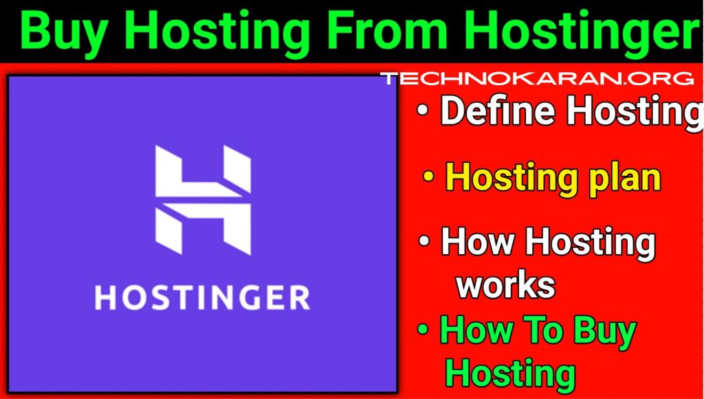 How To Buy Web Hosting From Hostinger In 2022